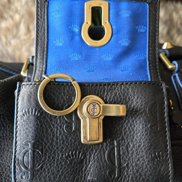 Vintage Juicy Couture Bag with Wallet Navy Blue - Picture 5 of 11